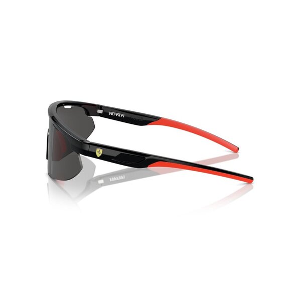 New FERRARI SCUDERIA Black Semi Rimless Shield FZ6004U 501/87 Sunglasses Women - Picture 3 of 6